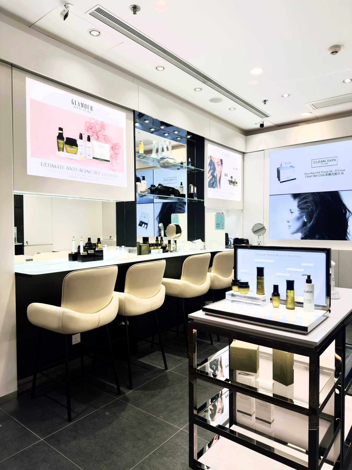 美容品牌店舖設計案例：銅鑼灣Glamour Beauty Affairs｜Hong Kong Beauty Brand Retail Design: Glamour Beauty Affairs in Causeway Bay